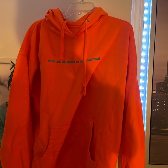 Orange boys lie hoodie one size - Picture 1 of 4